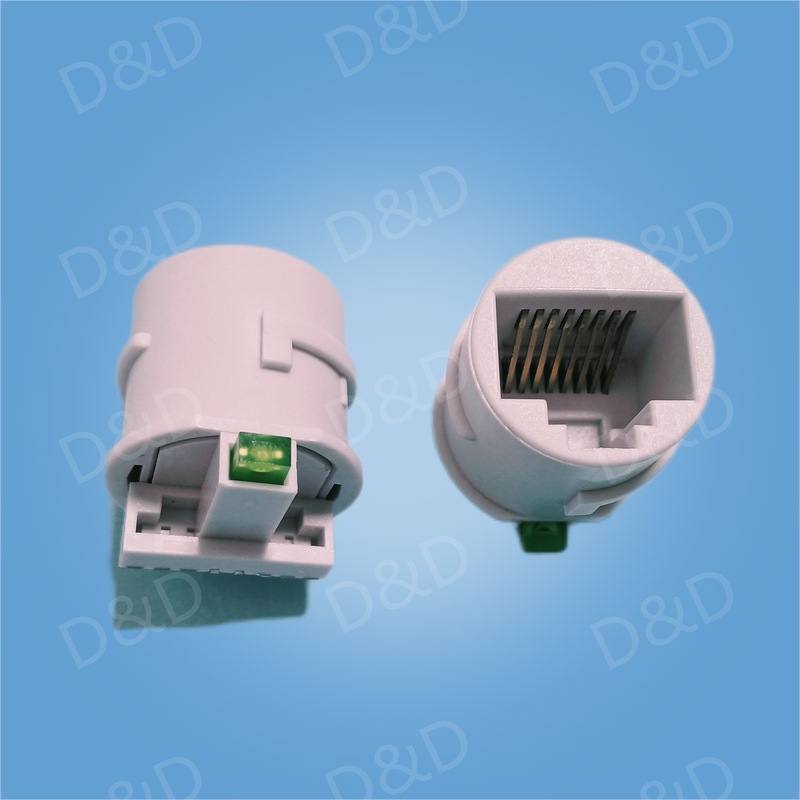 RJ45 8P6C 單燈成型款