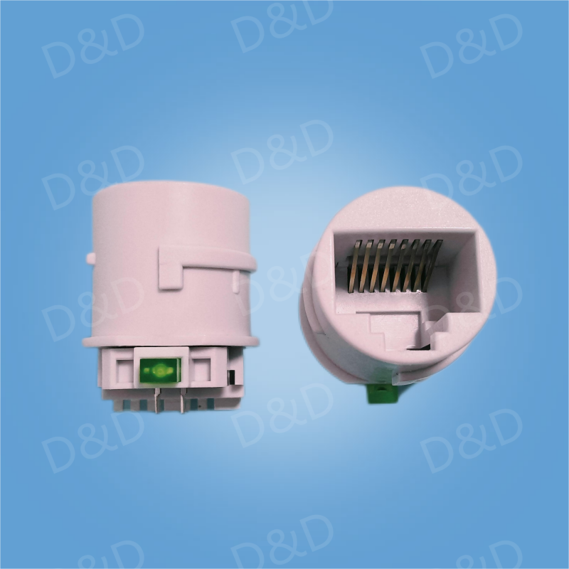 RJ45 8P6C 單燈成型款